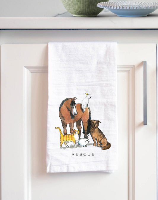 Rescue Tea Towel
